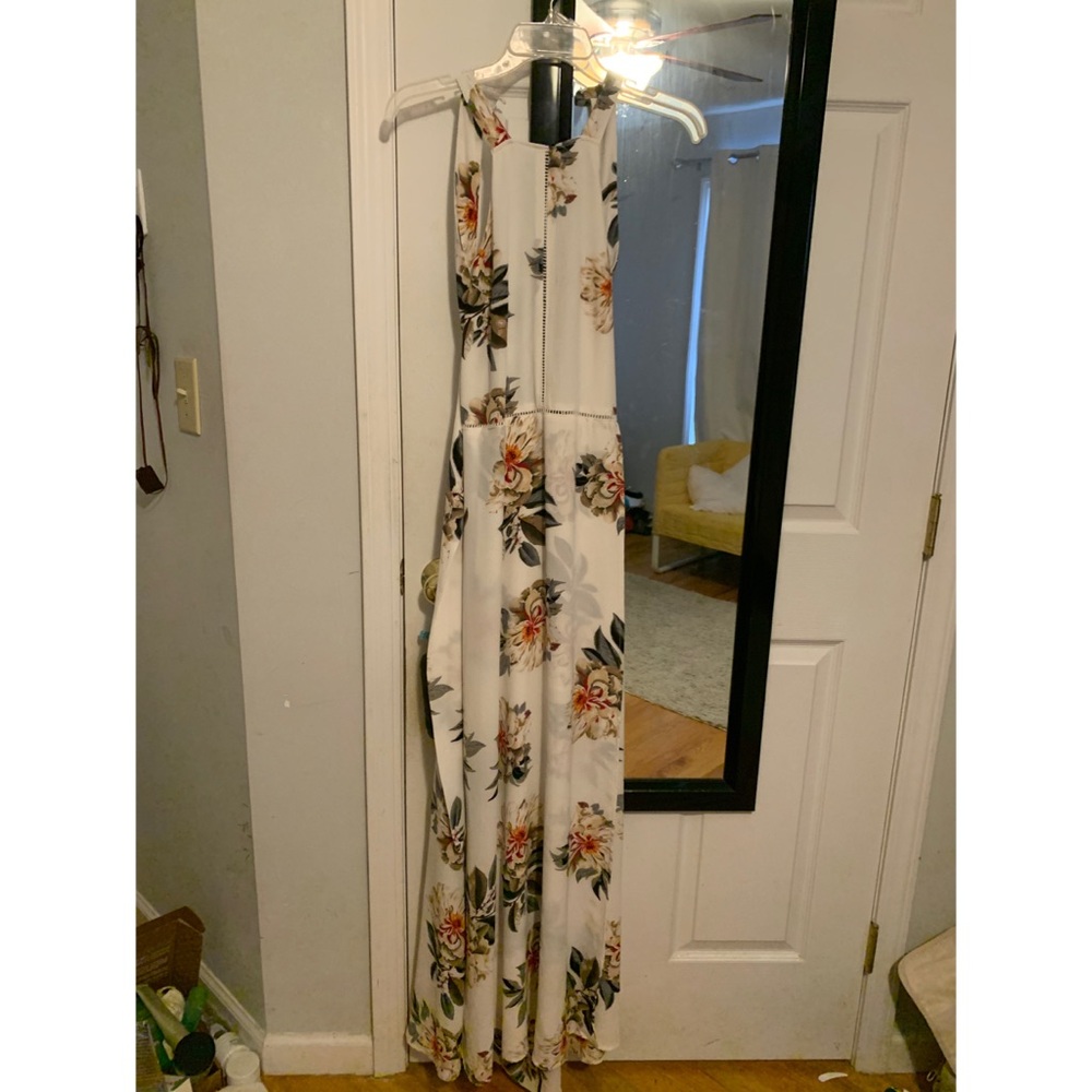 Floral Maxi with Open Back